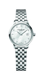 Raymond Weil Toccata Mother of Pearl Dial Stainless Steel Womens Quartz Watch 29mm 5988-ST-97081