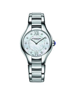 Raymond Weil Noemia Mother of Pearl Diamond Dot Dial Stainless Steel Womens Quartz Watch 24mm 5124-ST-00985