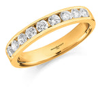 Brown & Newirth 18ct Gold 0.50ct Brilliant Cut Diamond Channel Set Half Eternity Ring HET264