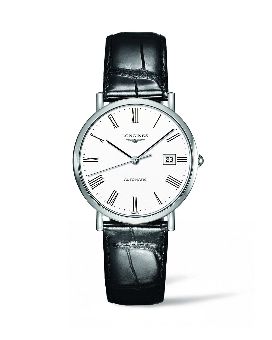 Longines Elegant Collection Elegance White Dial Stainless Steel Mens Watch L48104112