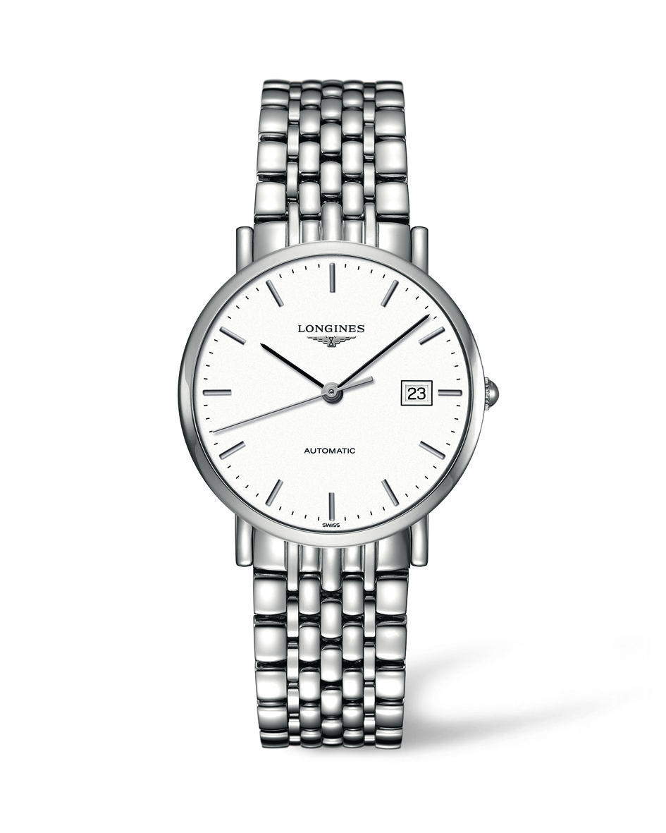 Longines Elegant Collection Elegance White Dial Stainless Steel Mens Watch L48104126