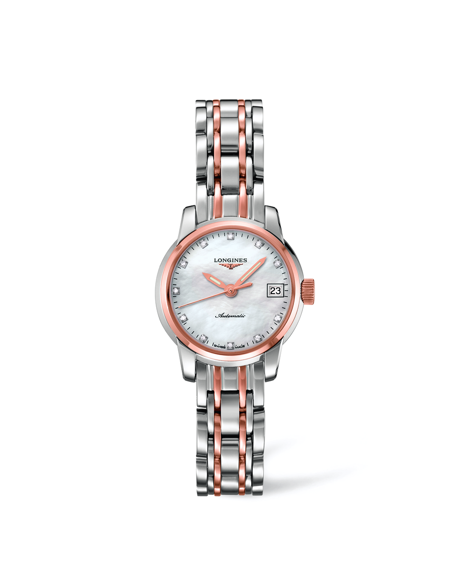 Longines Saint-Imier Collection Mother of Pearl Diamond Dot Dial Two Tone Womens Watch L22635887