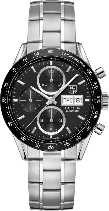 TAG Heuer Carrera Calibre 16 Automatic Day-Date Chronograph Stainless Steel Mens Watch CV201AG.BA0725