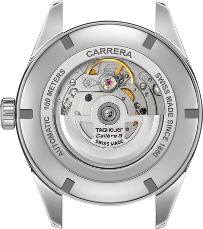 TAG Heuer Carrera Calibre 5 Blue Dial Automatic Day-Date Stainless Steel Mens Watch WAR201E.BA0723