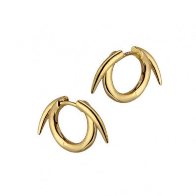Shaun Leane Vermeil Signature Tusk Thorned Hoop Earrings SLS542