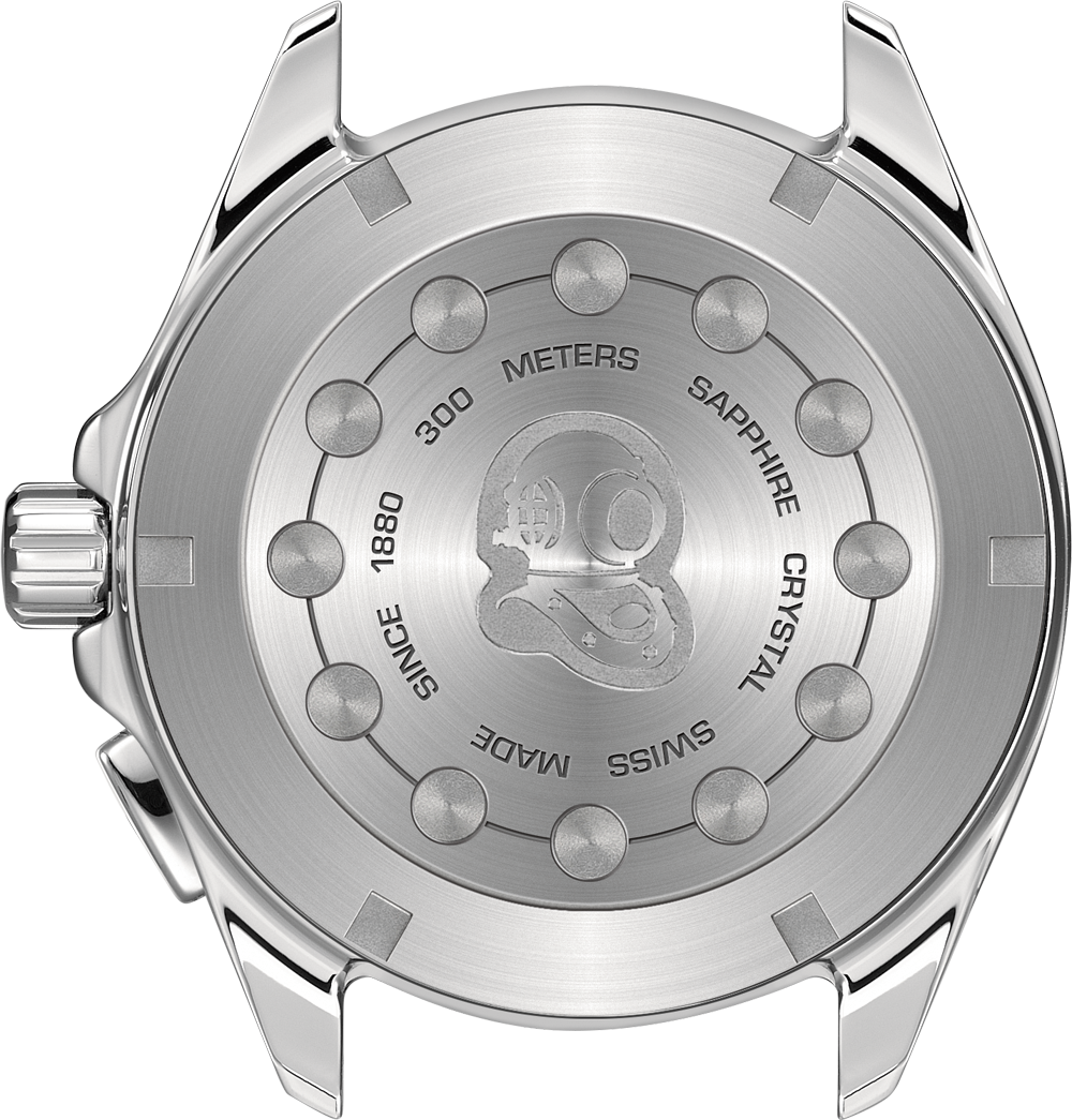 TAG Heuer Aquaracer Silver Dial Stainless Steel Mens Quartz Alarm Watch WAY111Y.BA0928