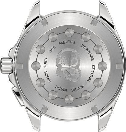 TAG Heuer Aquaracer Silver Dial Stainless Steel Mens Quartz Alarm Watch WAY111Y.BA0928