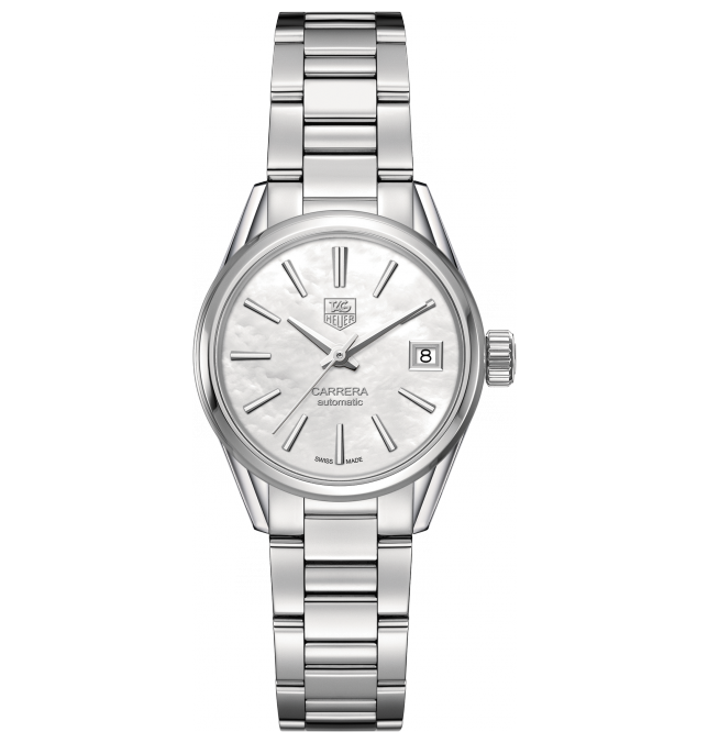 TAG Heuer Carrera Lady Mother of Pearl Dial Stainless Steel Womens Watch WAR2411.BA0770