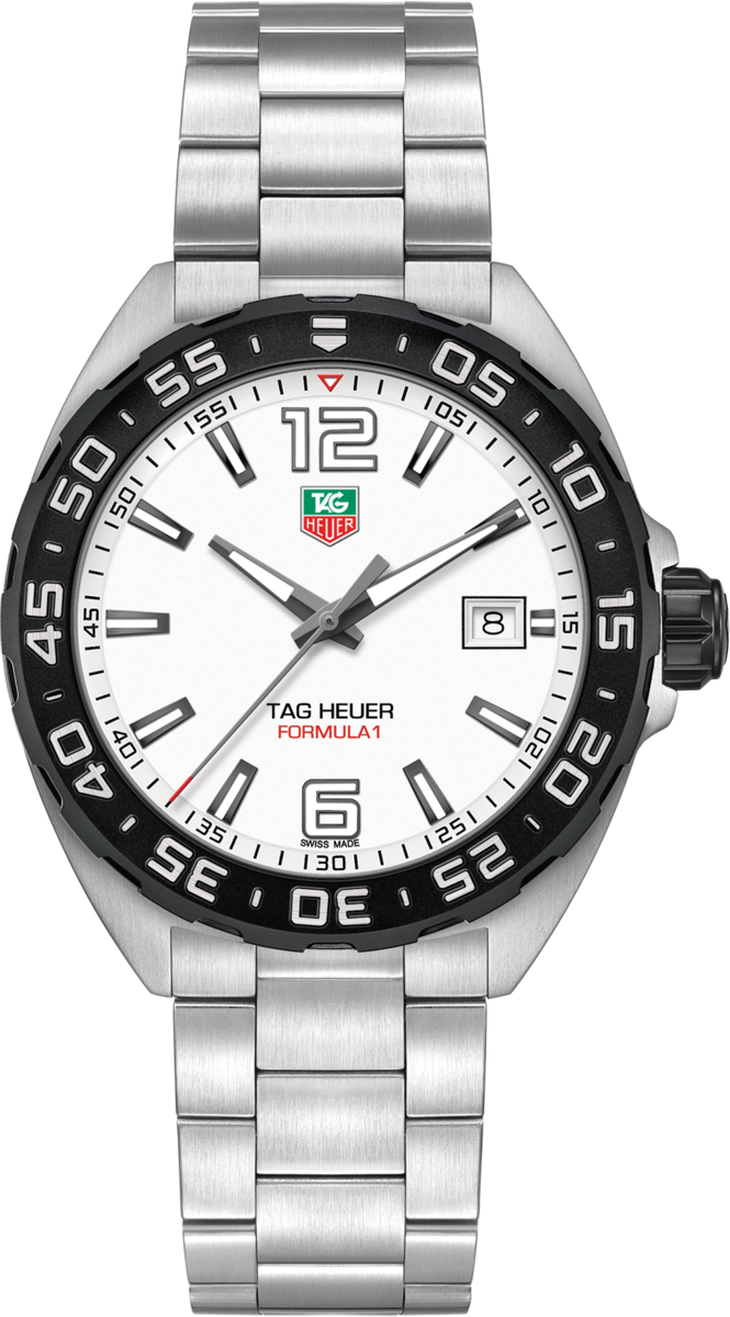 TAG Heuer Formula 1 White Dial Stainless Steel Mens Quartz Watch WAZ1111.BA0875