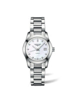 Longines Conquest Classic Mother of Pearl Diamond Set Dial Stainless Steel Womens Watch L22854876