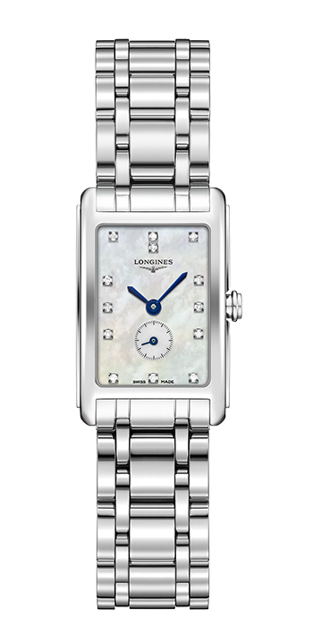 Longines DolceVita Mother of Pearl Dial Diamond Set Stainless Steel Womens Quartz Watch L52554876