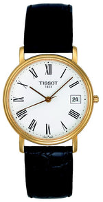 Tissot Desire White Dial PVD Gold Plated Mens Quartz T52542113