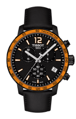 Tissot Quickster Black Dial Black PVD Mens Quartz Chronograph Watch T0954173605701