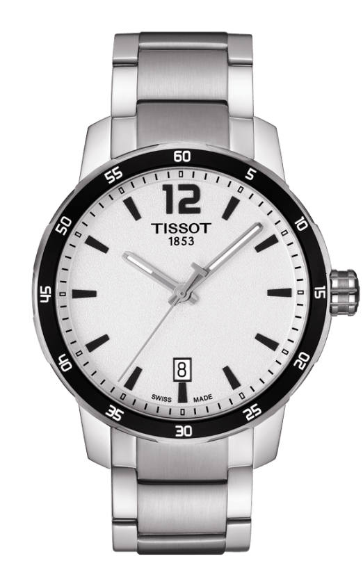 Tissot Quickster Gent Silver Dial Stainless Steel Mens Quartz Watch T0954101103700