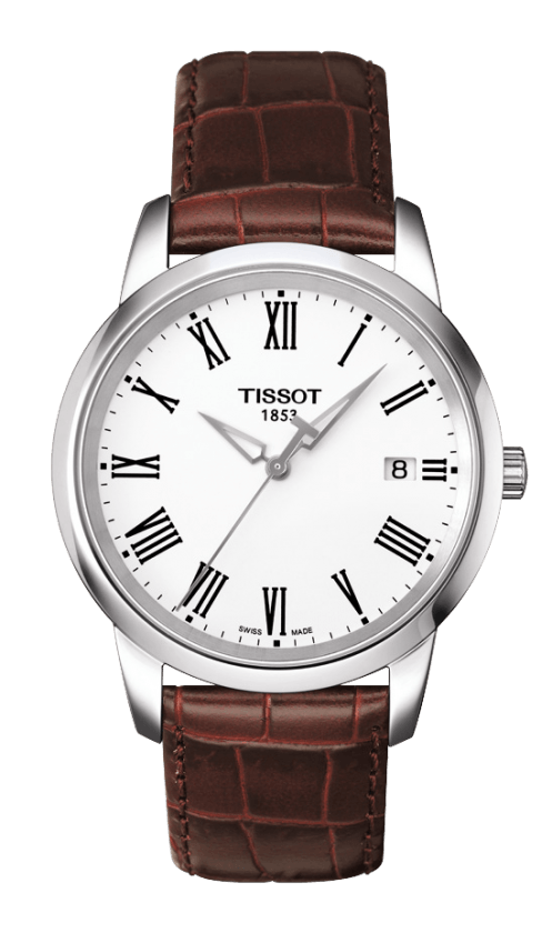 Tissot Classic Dream Gent White Dial Stainless Steel Mens Quartz Watch T0334101601301