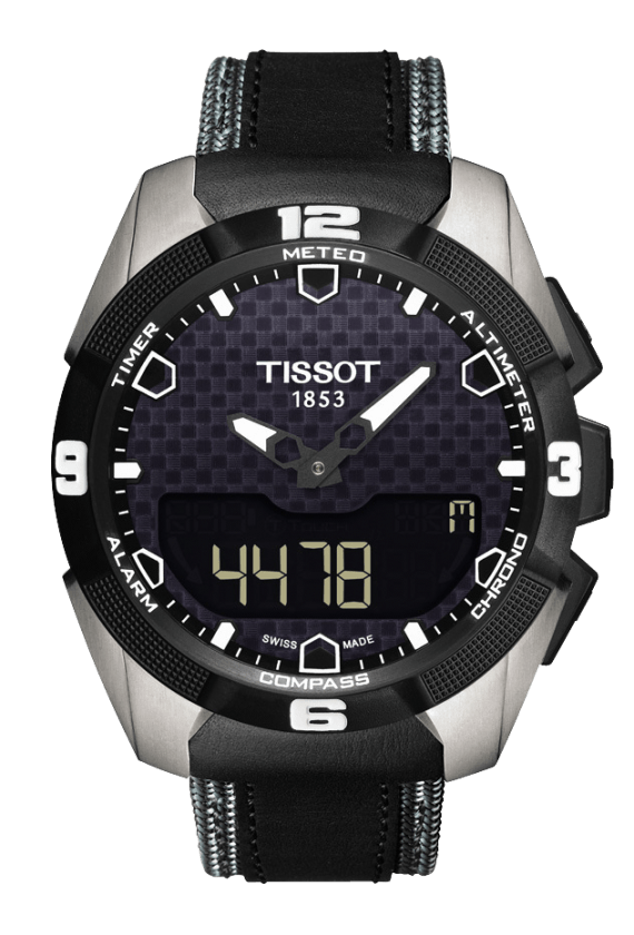 Tissot T-Touch Expert Solar Black Dial Titanium Tactile Multi-function Quartz Watch T0914204605101