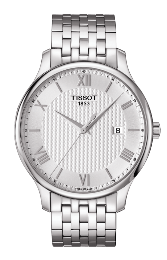 Tissot Tradition Gent Silver Dial Stainless Steel Mens Quartz Watch T063610110380