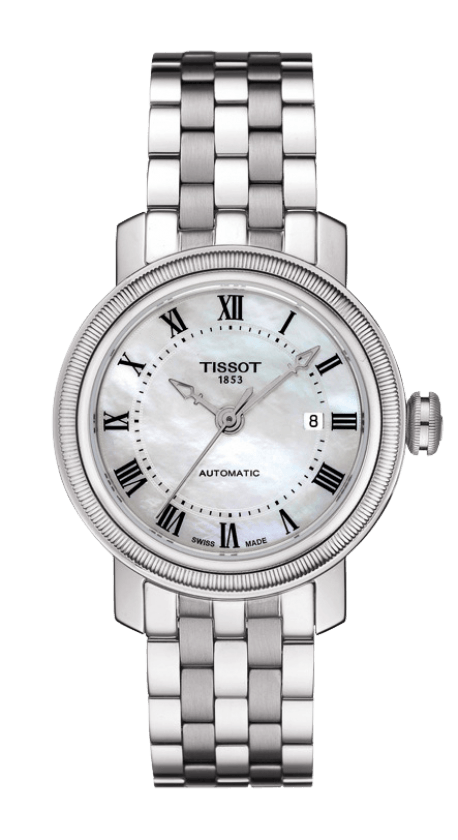 Tissot Bridgeport Mother of Pearl Dial Stainless Steel Womens Watch T0970071111300