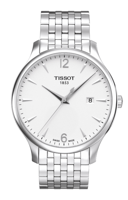 Tissot Tradition Silver Dial Stainless Steel Mens Quartz Watch T0636101103700