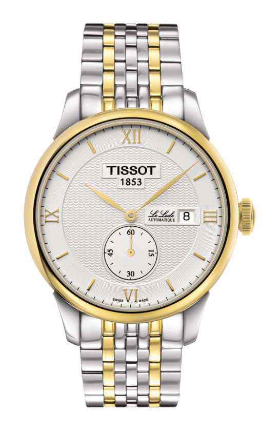 Tissot Le Locle Petite Seconde Silver Dial Two Tone Mens Watch T0064282203801