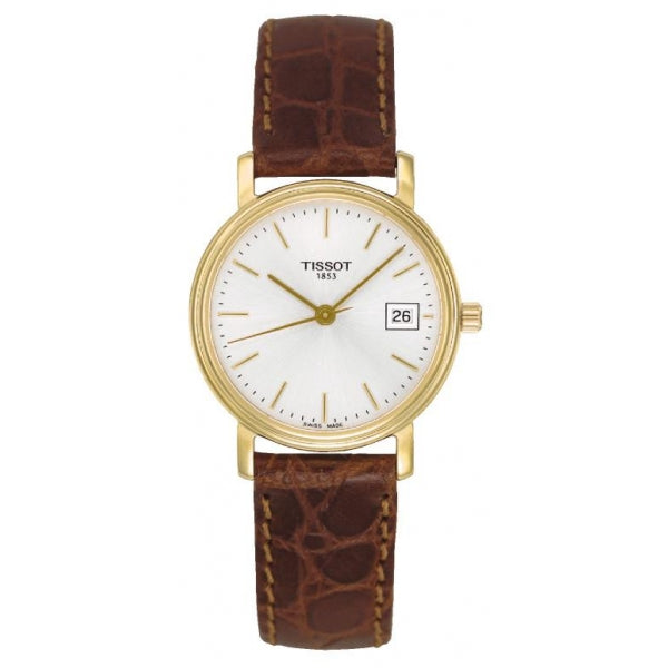 Tissot Desire Silver Dial PVD Gold Plated Womens Quartz T52511131