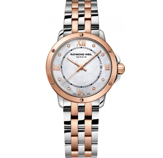 Raymond Weil Tango Mother of Pearl Dial Two Tone Womens Quartz Watch 5391-SB5-00995