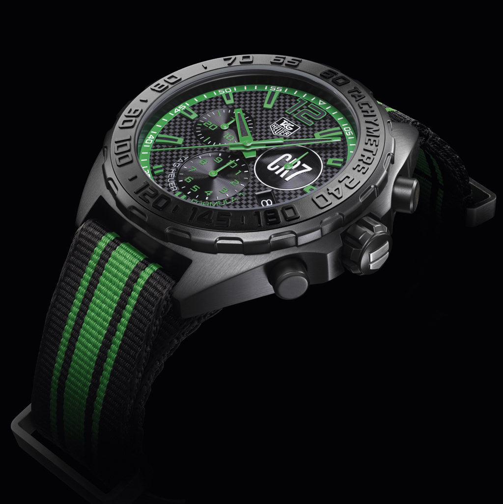 TAG Heuer Formula 1 Limited Edition Cristiano Ronaldo CR7 Stainless Steel Mens Quartz Chronograph Watch CAZ1113.FC8189