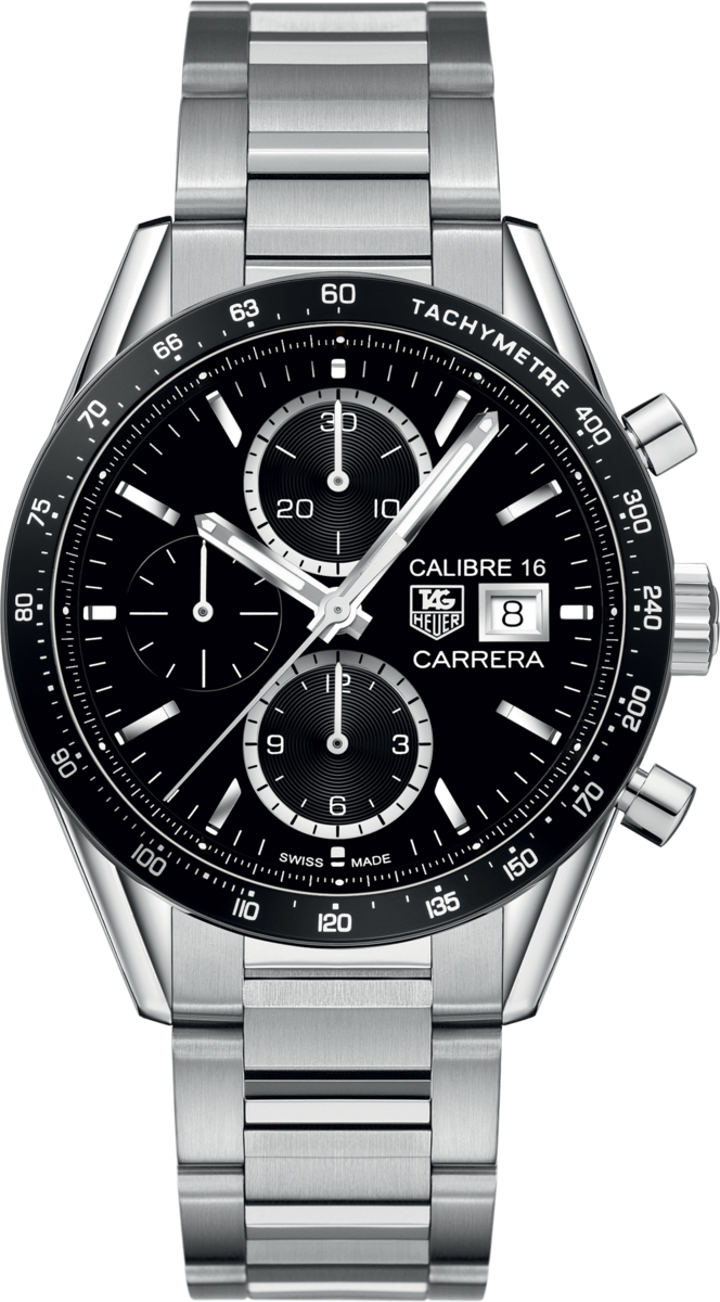 TAG Heuer Carrera Calibre 16 Automatic Chronograph Stainless Steel Mens Watch CV201AJ.BA0727