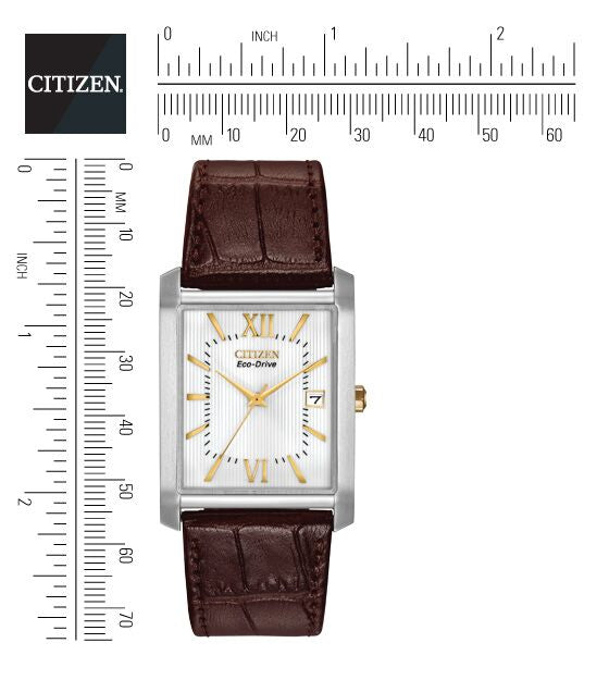 Citizen Eco-Drive White Dial Stainless Steel Mens Watch BM6789-02A