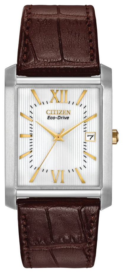 Citizen Eco-Drive White Dial Stainless Steel Mens Watch BM6789-02A