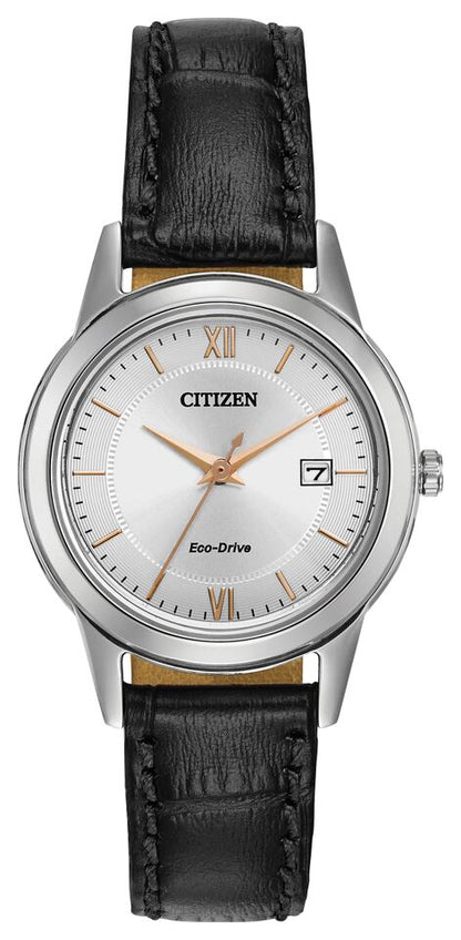 Citizen Eco-Drive Silver Dial Stainless Steel Womens Watch FE1086-04A