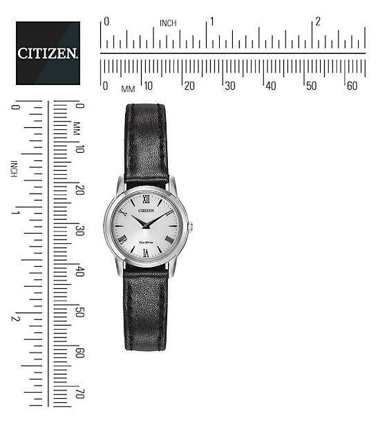 Citizen Eco-Drive Stiletto Silver Dial Stainless Steel Womens Watch EG3040-09A