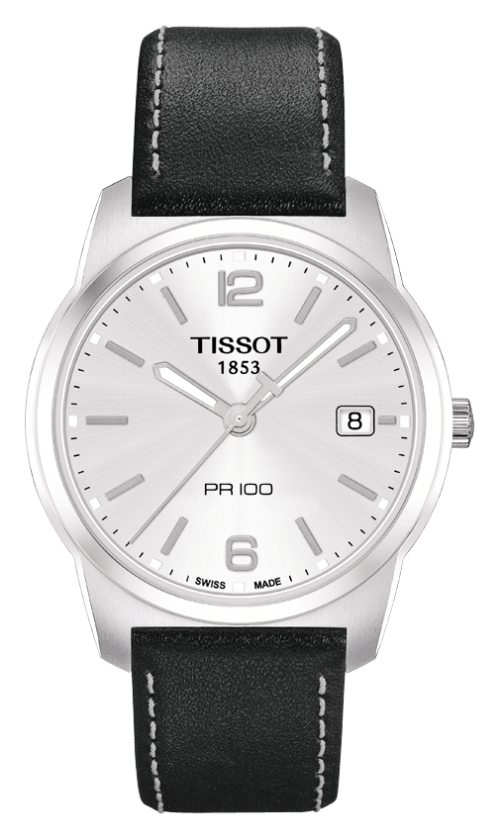 Tissot PR 100 Silver Dial Stainless Steel Mens Quartz Watch T1014101103100