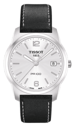 Tissot PR 100 Silver Dial Stainless Steel Mens Quartz Watch T1014101103100