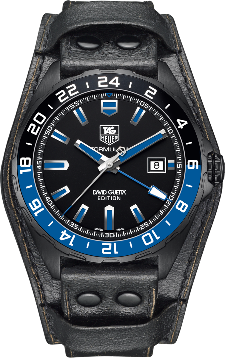 TAG Heuer Formula 1 Calibre 7 GMT David Guetta Special Edition Stainless Steel Mens Watch WAZ201A.FC8195