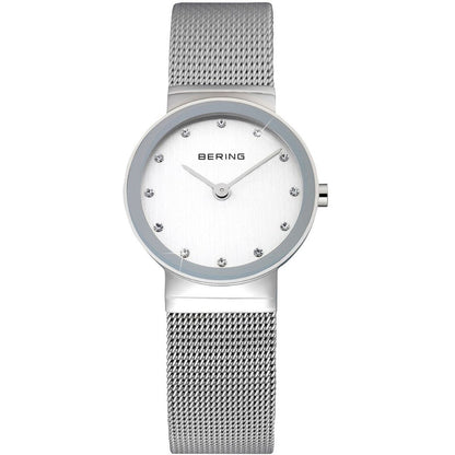 Bering Classic Collection Silver Dial Stainless Steel Womens Quartz Watch 10122-000