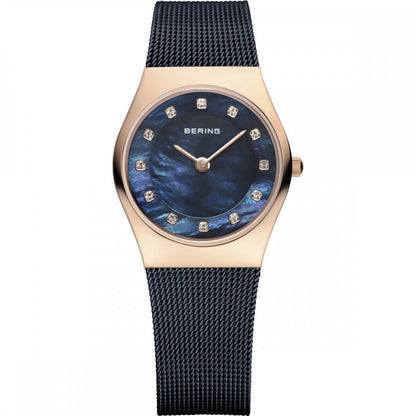 Bering Classic Collection Mother of Pearl Dial Rose Gold Plated Womens Quartz Watch 11927-367