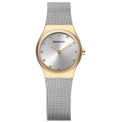 Bering Classic Collection Silver Dial Two Tone Womens Quartz Watch 12924-001