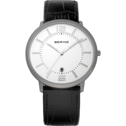 Bering Classic Collection Silver Dial Stainless Steel Mens Quartz Watch 11139-000