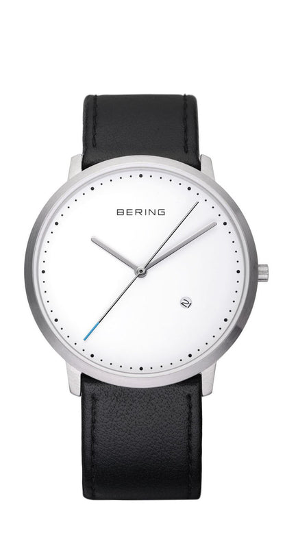 Bering Classic Collection White Dial Stainless Steel Mens Quartz Watch 11139-404