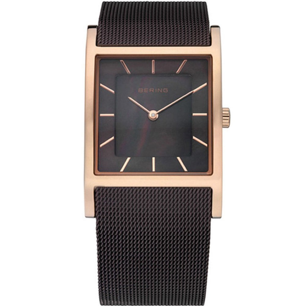 Bering Classic Collection Brown Mother of Pearl Dial Brown Bracelet Womens Quartz Watch 10426-265