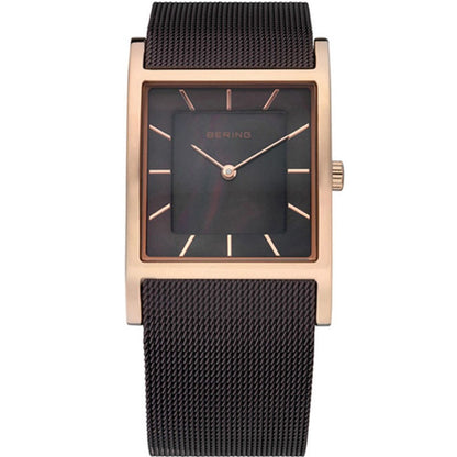 Bering Classic Collection Brown Mother of Pearl Dial Brown Bracelet Womens Quartz Watch 10426-265