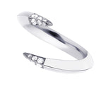 Shaun Leane Sterling  & Diamond Signature Open Ring (Size M) SLS619