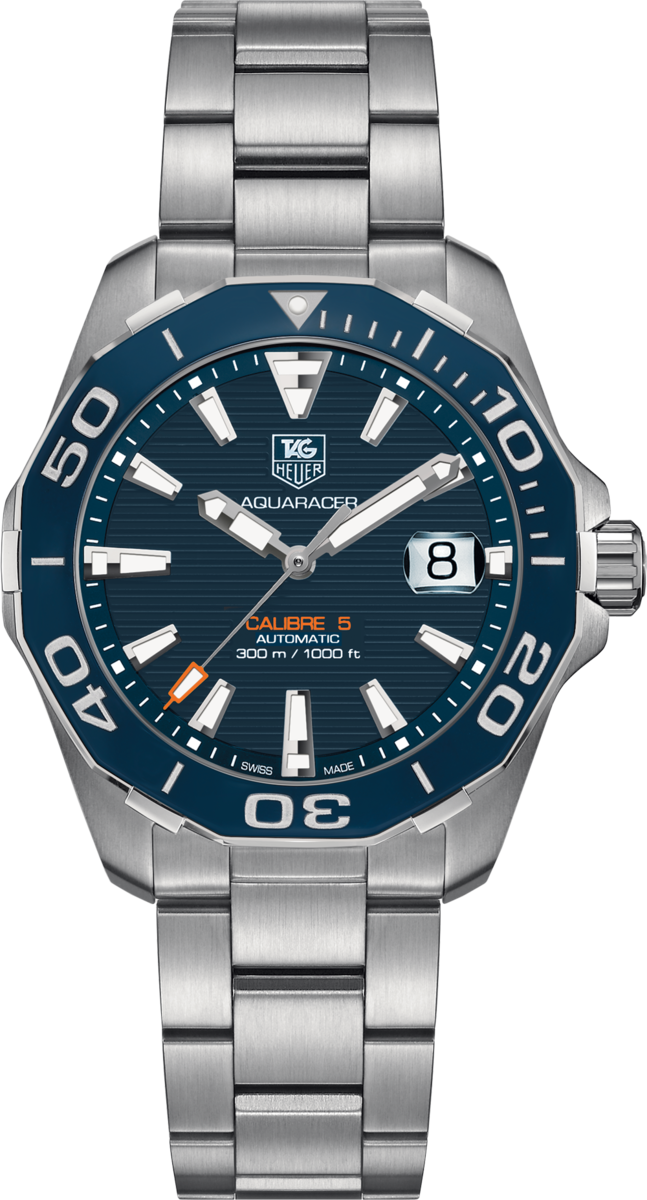 TAG Heuer Aquaracer Blue Dial Calibre 5 Automatic Stainless Steel Mens Watch WAY211C.BA0928