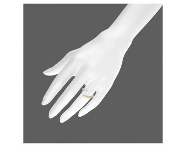 Shaun Leane Vermeil & Diamond Signature Open Ring (Size M) SLS620