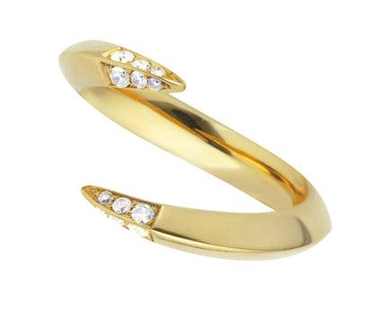 Shaun Leane Vermeil & Diamond Signature Open Ring (Size M) SLS620