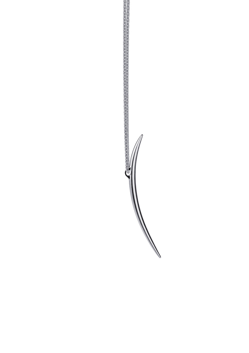 Shaun Leane Sterling Silver Long Quill Pendant Necklace (size 1) SLS627