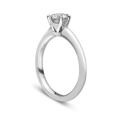 Chalfen of London Berkley Platinum Solitaire 6 Claw Set 0.31ct Diamond Ring