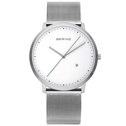 Bering Classic Collection White Dial Stainless Steel Womens/Mens/Unisex Quartz Watch 11139-004