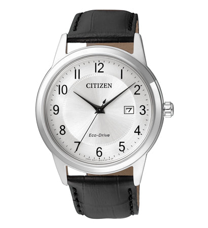 Citizen Eco-Drive Silver Dial Stainless Steel Mens Watch AW1231-07A